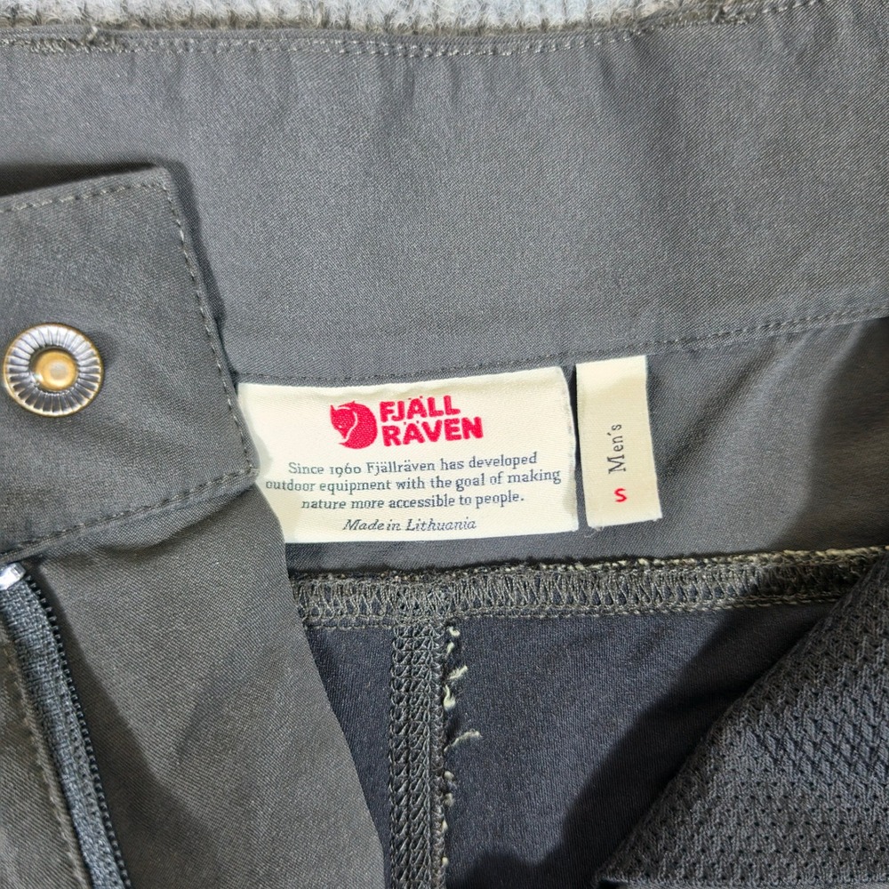 Fjallraven Abisko Trekking Tights Mens Small Dark Grey Hiking Technical Pants - Picture 4 of 12